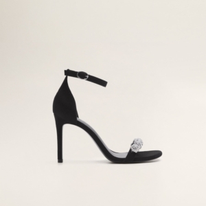 Crystal strap sandals