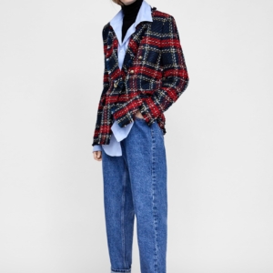 Checked Tweed Blazer